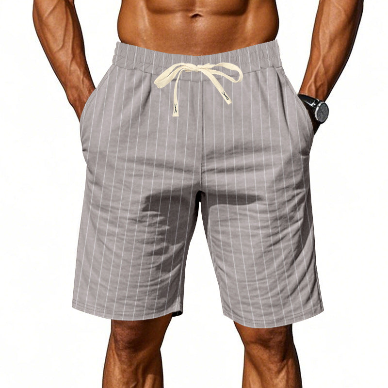 Ángel | Pantalón corto a rayas casual para hombre