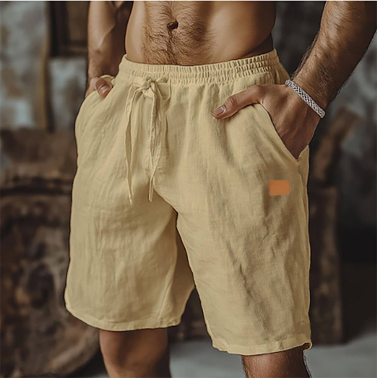 Ricardo | Short de lino casual para hombre