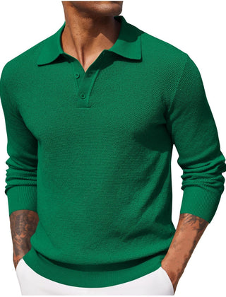 Refugio | Suéter Tejido con Cuello Tipo Polo para Hombre