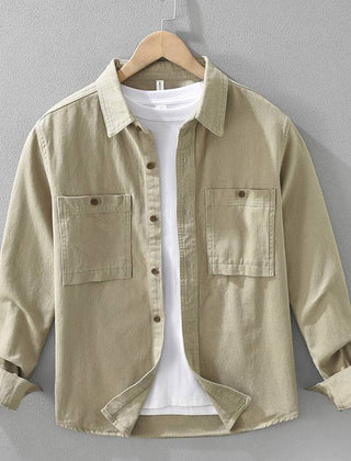 Urbano | Sobrecamisa de Algodón Suave con Bolsillos al Pecho