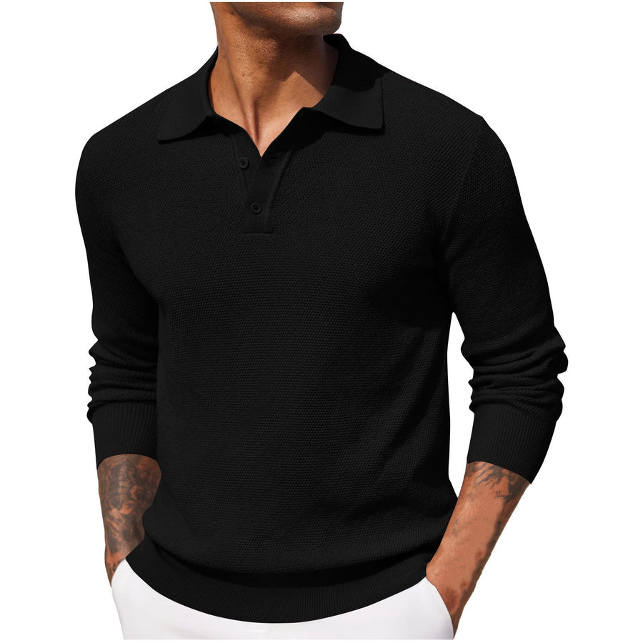 Refugio | Suéter Tejido con Cuello Tipo Polo para Hombre