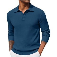 Refugio | Suéter Tejido con Cuello Tipo Polo para Hombre
