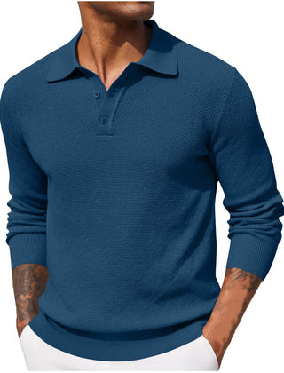 Refugio | Suéter Tejido con Cuello Tipo Polo para Hombre