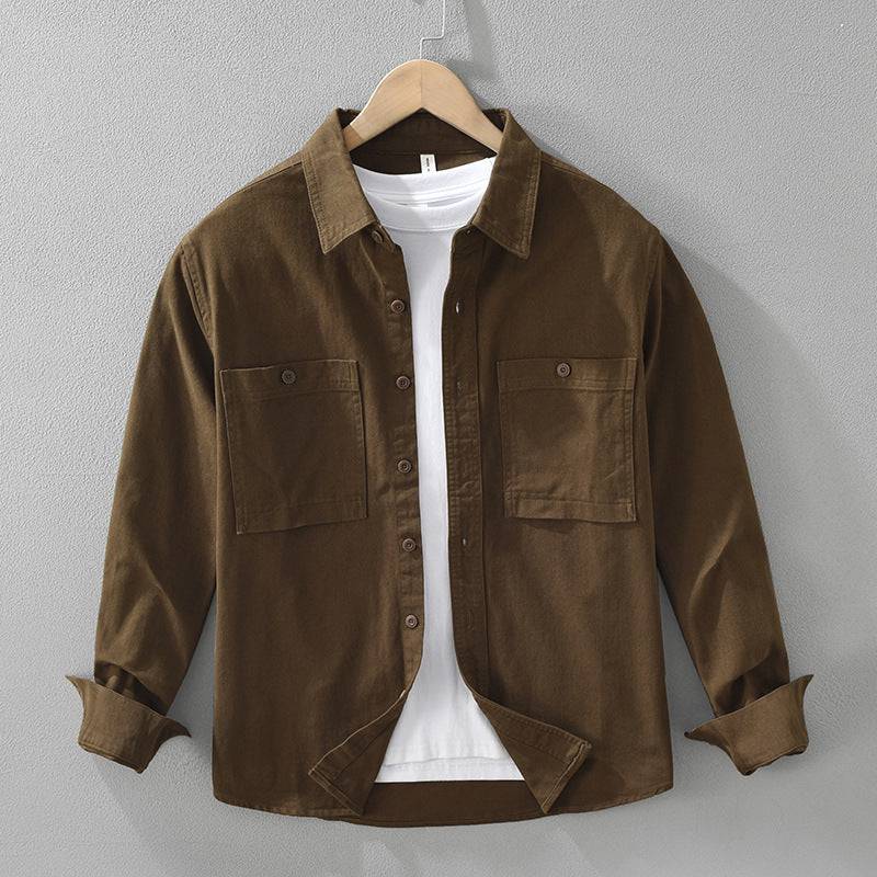 Urbano | Sobrecamisa de Algodón Suave con Bolsillos al Pecho
