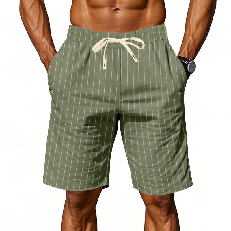 Ángel | Pantalón corto a rayas casual para hombre