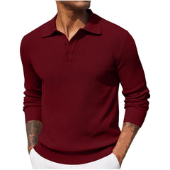 Refugio | Suéter Tejido con Cuello Tipo Polo para Hombre