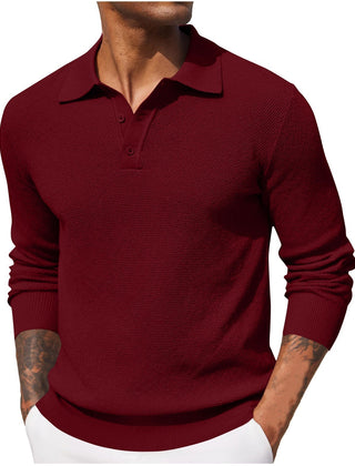 Refugio | Suéter Tejido con Cuello Tipo Polo para Hombre