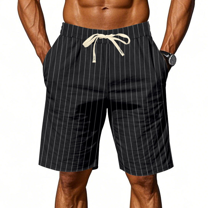 Ángel | Pantalón corto a rayas casual para hombre