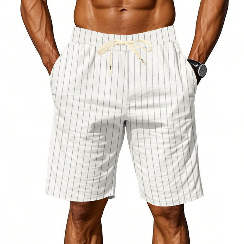 Ángel | Pantalón corto a rayas casual para hombre