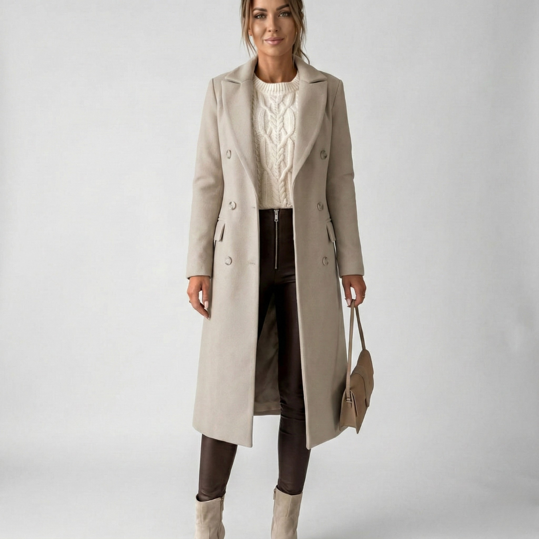 Ofelia | Abrigo Largo Elegante para Mujer
