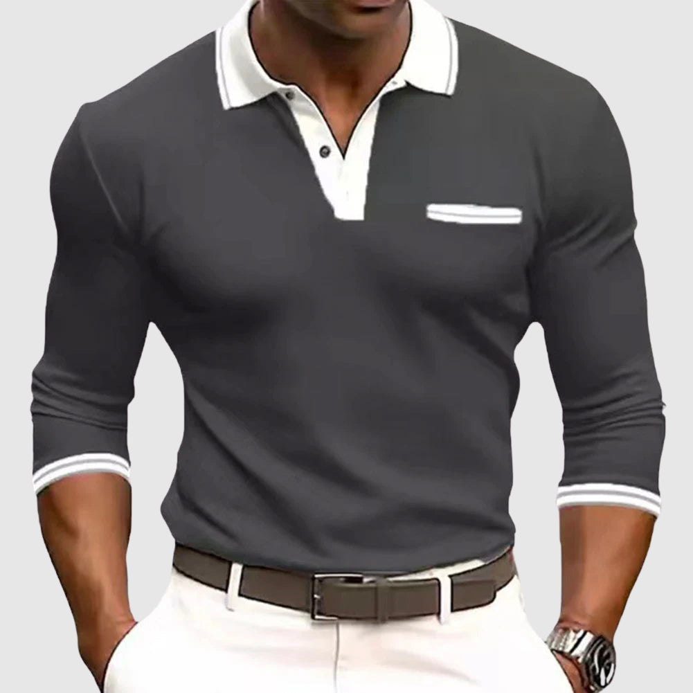 Pedro | Camisa con detalles contrastantes elegantes