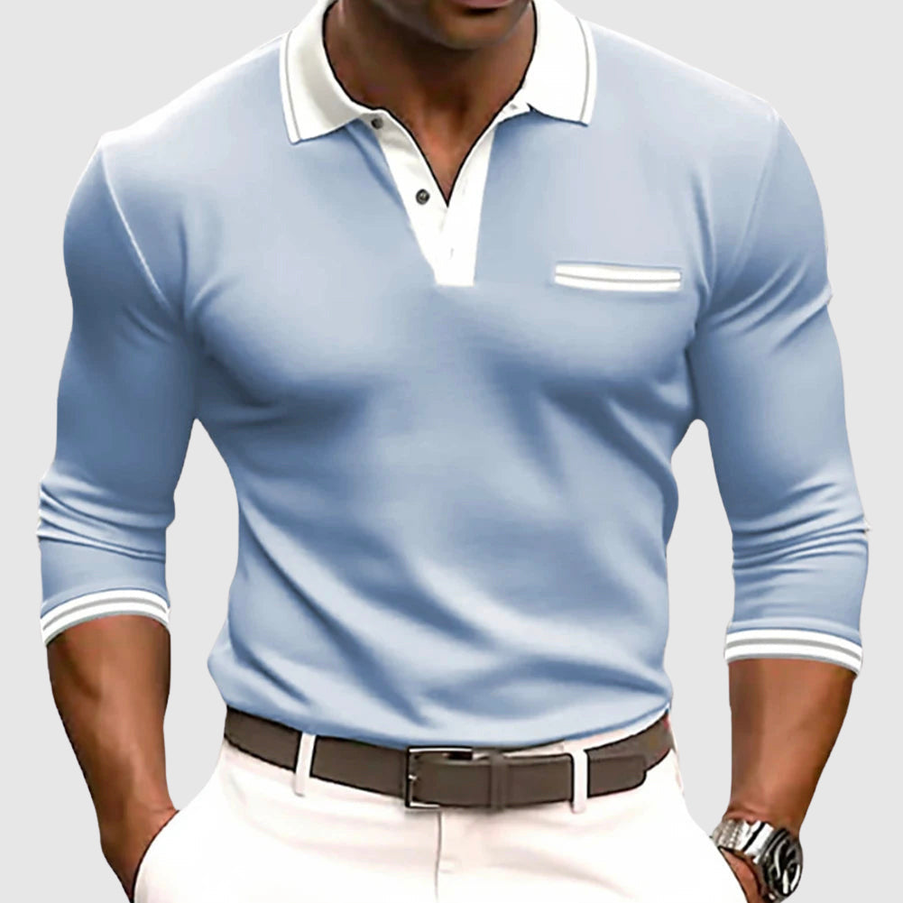 Pedro | Camisa con detalles contrastantes elegantes