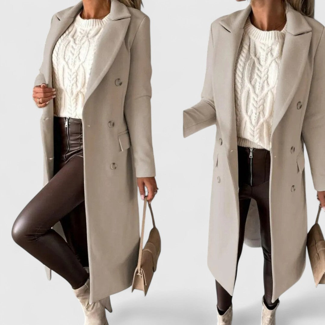 Ofelia | Abrigo Largo Elegante para Mujer