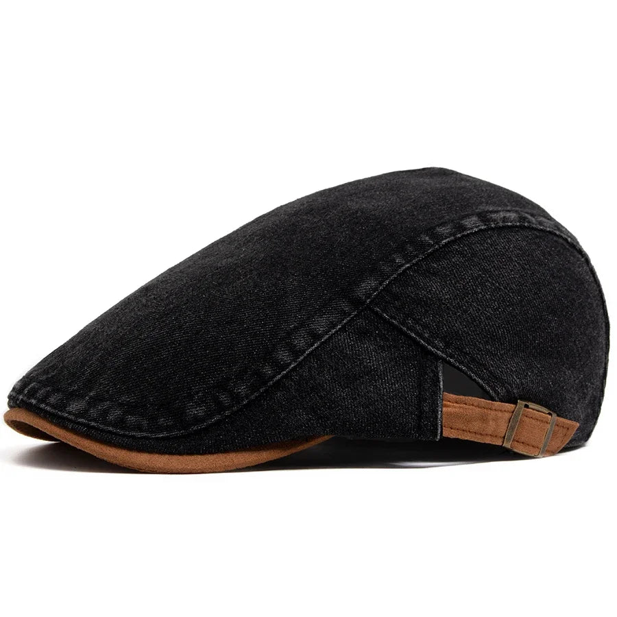 Javier | Gorra plana premium de denim – estilo atemporal y comodidad diaria