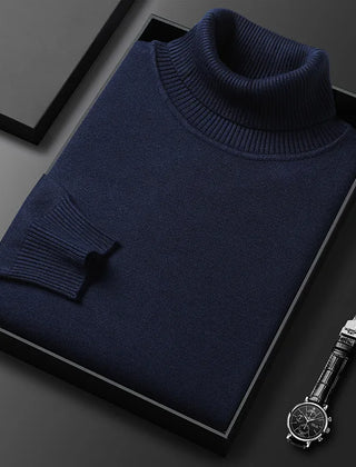 Zacarías | Suéter de Cuello Alto de Punto Suave para Hombre