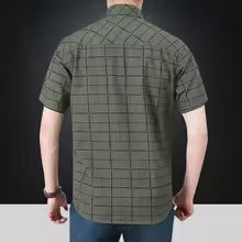Julio | Camisa elegante de manga corta a cuadros