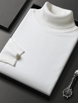Zacarías | Suéter de Cuello Alto de Punto Suave para Hombre