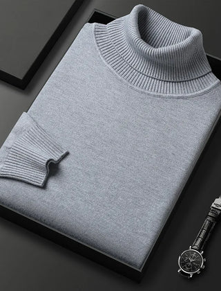 Zacarías | Suéter de Cuello Alto de Punto Suave para Hombre