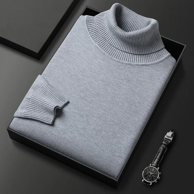 Zacarías | Suéter de Cuello Alto de Punto Suave para Hombre