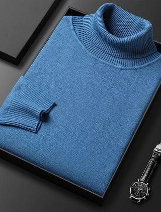 Zacarías | Suéter de Cuello Alto de Punto Suave para Hombre