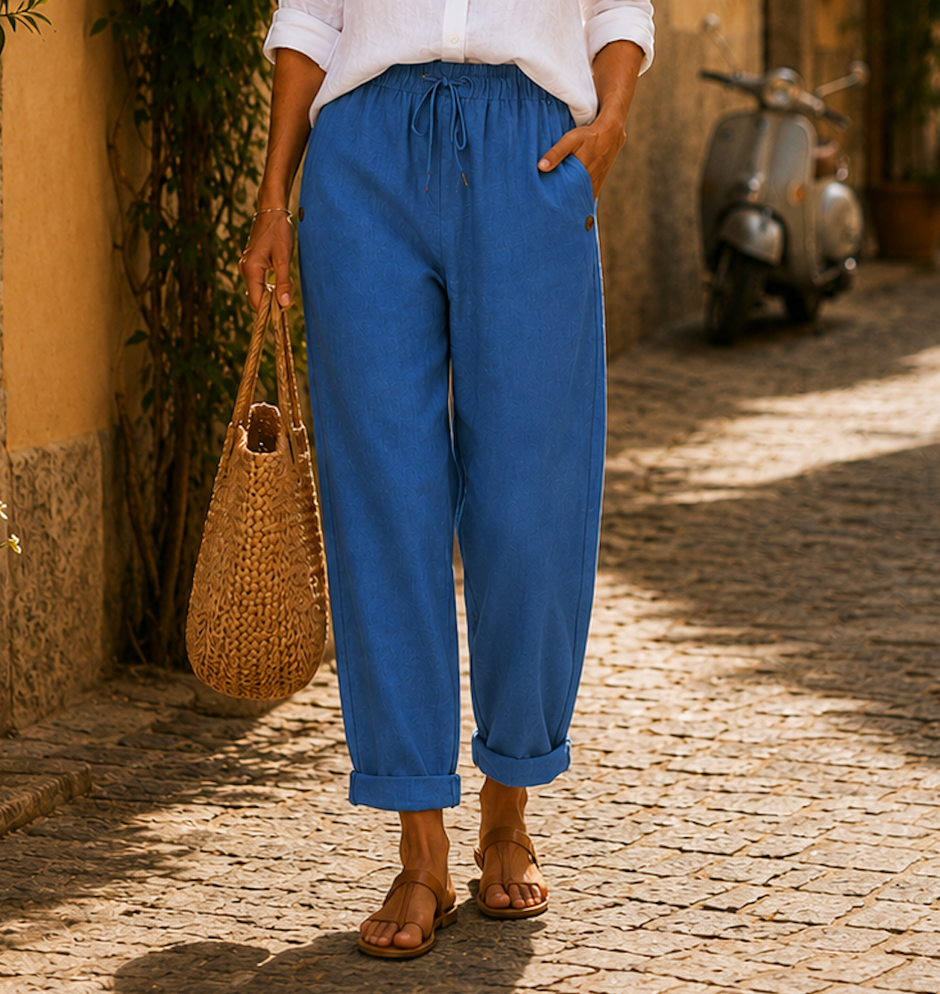 Sara | Pantalones de Lino Ligeros