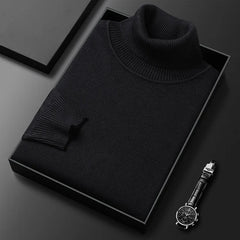 Zacarías | Suéter de Cuello Alto de Punto Suave para Hombre