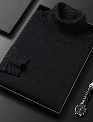 Zacarías | Suéter de Cuello Alto de Punto Suave para Hombre