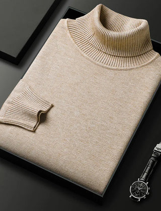 Zacarías | Suéter de Cuello Alto de Punto Suave para Hombre