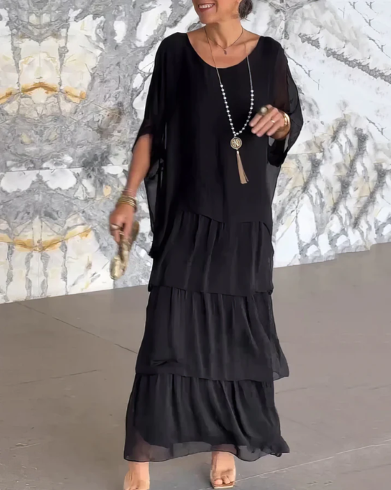 Lourdes | Vestido largo fluido elegante