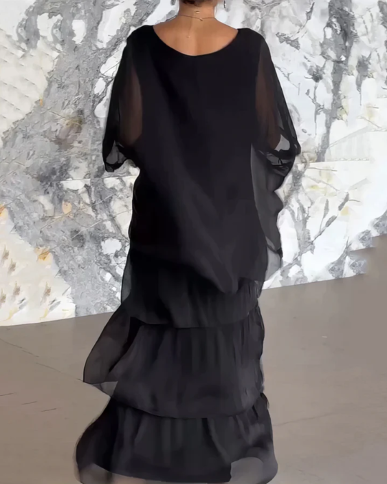 Lourdes | Vestido largo fluido elegante