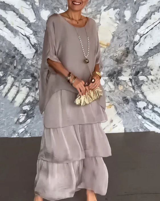 Lourdes | Vestido largo fluido elegante