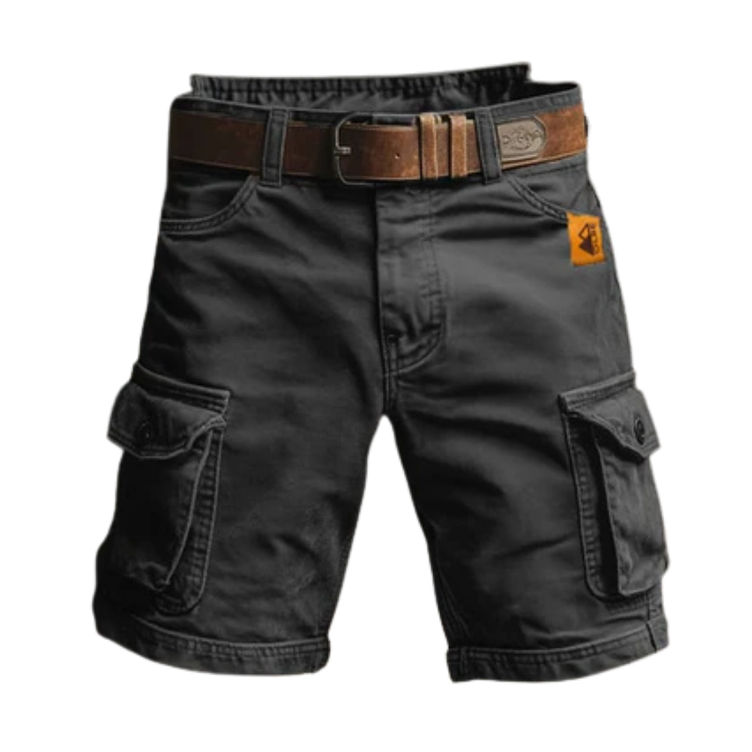 Diego | Pantalones cortos cargo retro con múltiples bolsillos