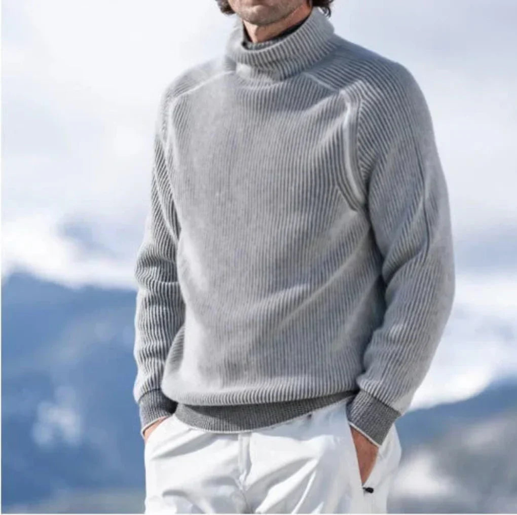 Cuauhtémoc | Suéter Elegante de Cuello Alto con Ajuste Estilizado