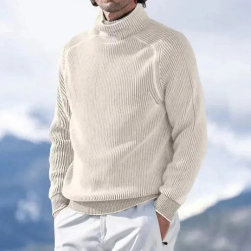 Cuauhtémoc | Suéter Elegante de Cuello Alto con Ajuste Estilizado