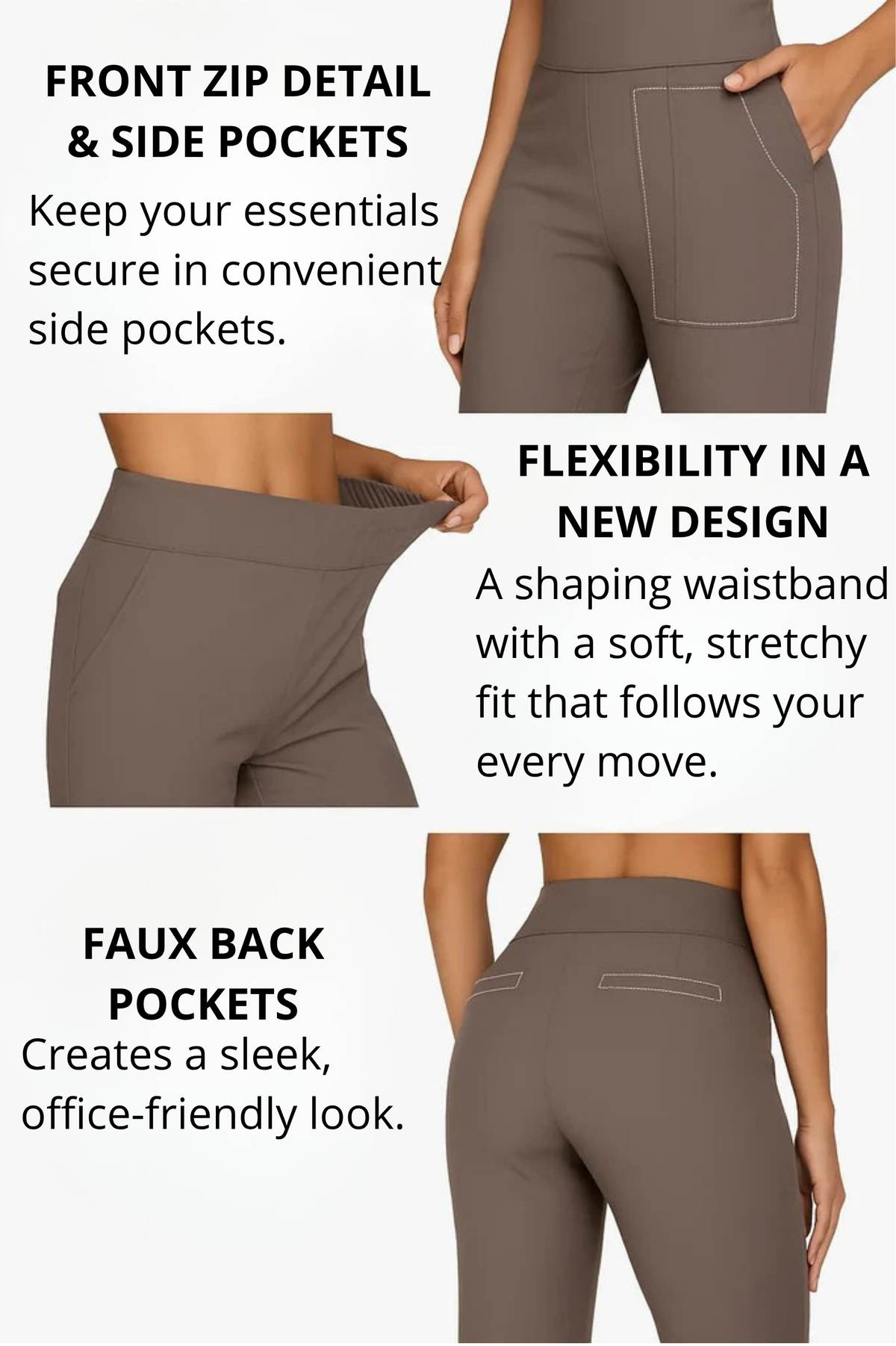 Hilda | Pantalón Elástico Elegante de Corte Entallado para Mujer
