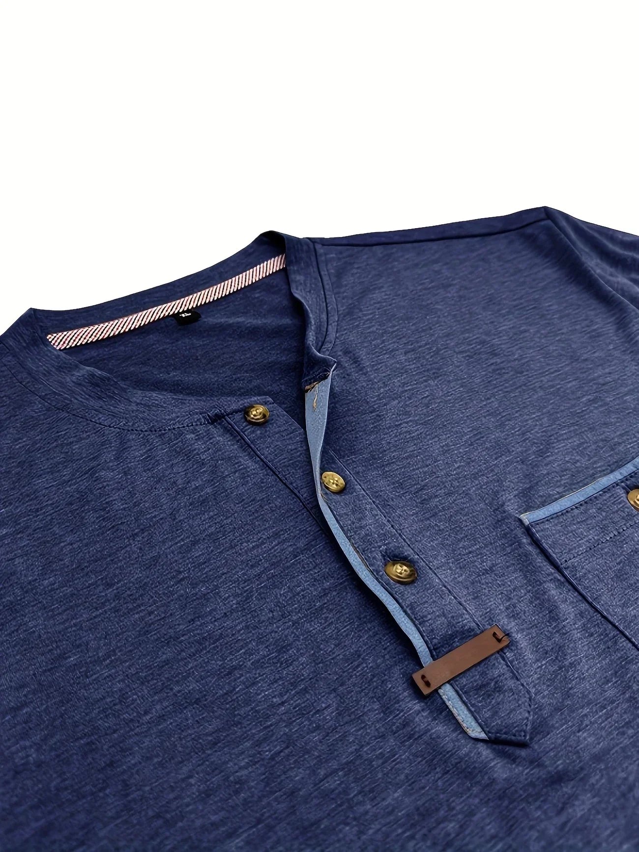 Pedro | Camiseta de cuello redondo elegante con bolsillo
