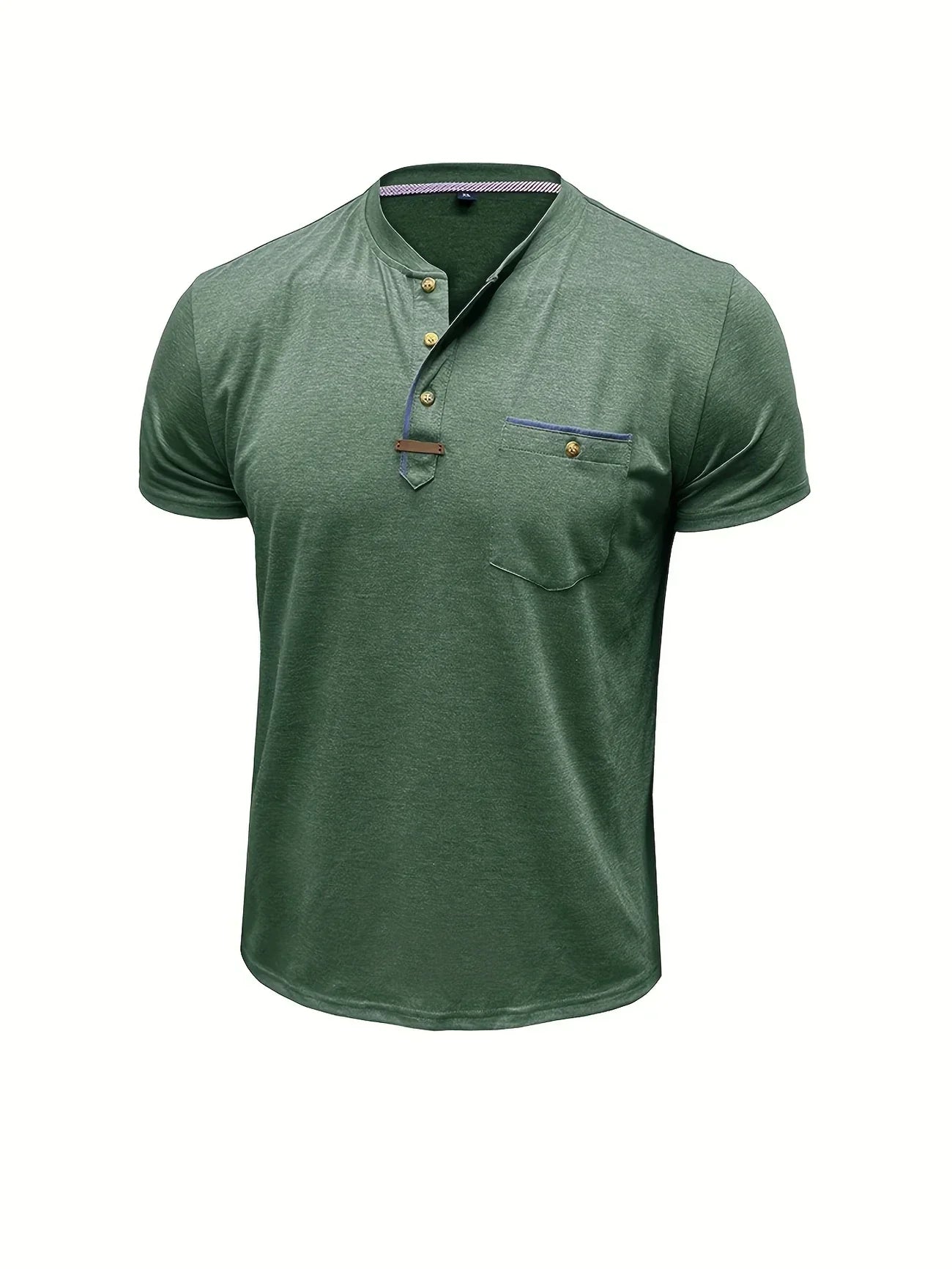 Pedro | Camiseta de cuello redondo elegante con bolsillo