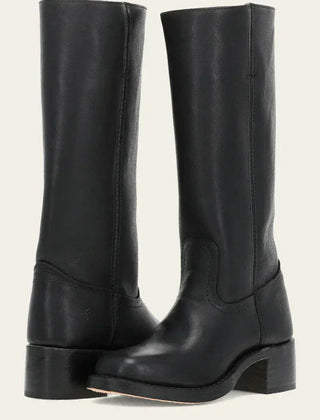 Botas de Piel Mujer Altas a la Rodilla - Negro