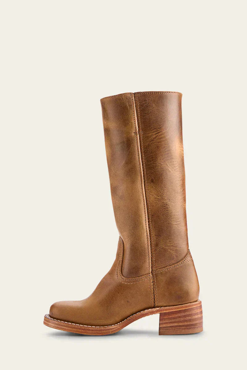 Botas de Piel Mujer Altas a la Rodilla - Café