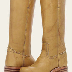 Botas de Piel Mujer Altas a la Rodilla - Amarillo