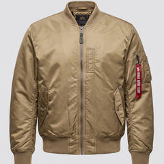 Chamarra acolchada hombre estilo piloto - Caqui (forrada)