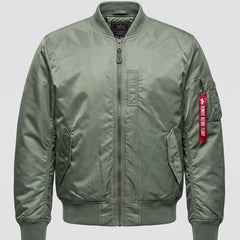 Chamarra acolchada hombre estilo piloto - Verde claro (estándar)