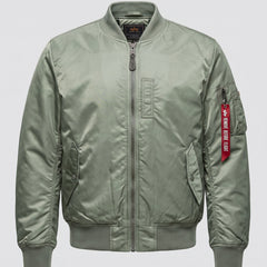 Chamarra acolchada hombre estilo piloto - Verde claro (forro de algodón)