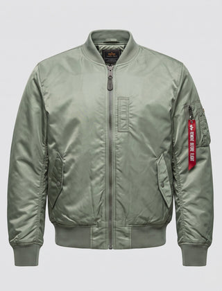 Chamarra acolchada hombre estilo piloto - Verde claro (forro de algodón)