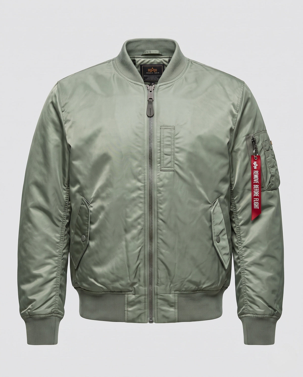 Chamarra acolchada hombre estilo piloto - Verde claro (forro de algodón)