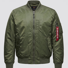 Chamarra acolchada hombre estilo piloto - Verde militar (estándar)