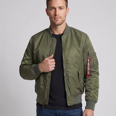 Chamarra acolchada hombre estilo piloto