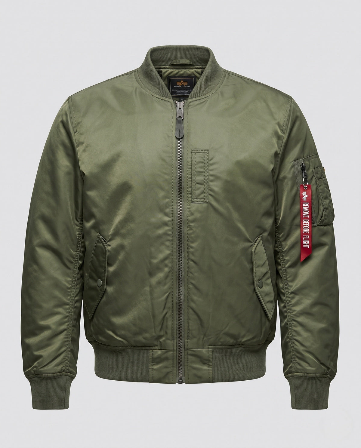 Chamarra acolchada hombre estilo piloto - Verde militar (acolchada)