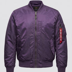 Chamarra acolchada hombre estilo piloto - Violeta (forro de algodón)