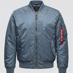 Chamarra acolchada hombre estilo piloto - Azul polvo (acolchada)